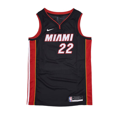 NIKE NBA Canotta Basket Uomo Nba Swingman Jersey Icon Edition 2020 No 22 Jimmy Butler Miahea Black/tough Red/sundial da uomo