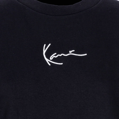 KARL KANI Felpa Girocollo Donna Small Signature Crew Black da donna