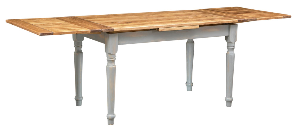 Biscottini Tavolo allungabile Country Biscottini legno tiglio grigio anticato naturale