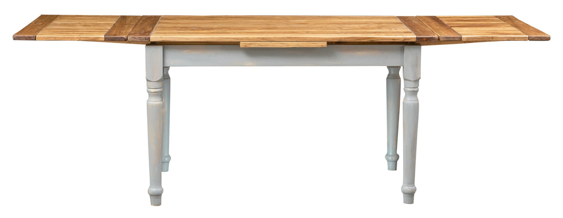 Biscottini Tavolo allungabile Country Biscottini legno tiglio grigio anticato naturale