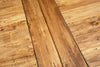 Biscottini Tavolo allungabile Country legno massello di tiglio struttura grigio anticato piano finitura naturale. Made Italy