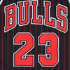 MITCHELL & NESS Canotta Basket Uomo Nba Authentic Jersey Hardwood Classics No 23 Michael Jordan 1995-96 Chibul Alternate Black Stripe da uomo
