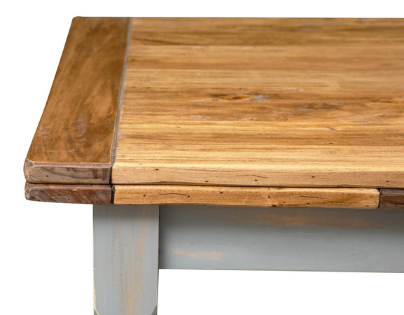 Biscottini Tavolo allungabile Country Biscottini legno tiglio grigio anticato naturale