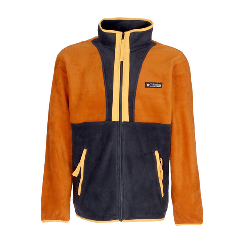 COLUMBIA Giubbotto Pile Uomo Back Bowl Full Zip Fleece Warm Copper/black/mango da uomo