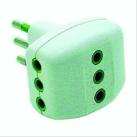 Adattatore 3 pr.2p+t 10a