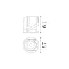 Faretto Ad Incasso Contemporaneo Bento Metallo Nero Led 13W 3000K