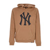 47 BRAND Felpa Cappuccio Uomo Mlb Imprint Burnside Hood Neyyan Camel da uomo