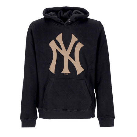 47 BRAND Felpa Cappuccio Uomo Mlb Imprint Burnside Hood Neyyan Jet Black da uomo