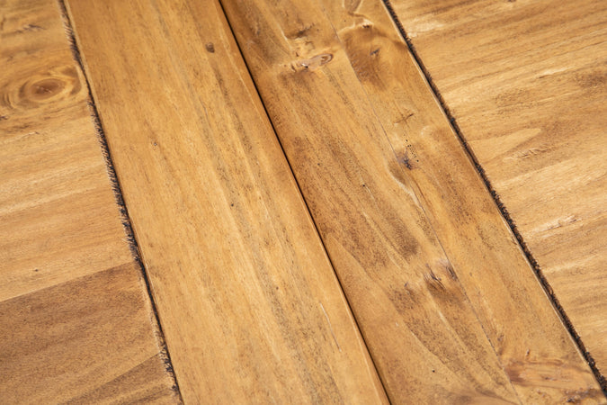 Biscottini Tavolo Country allungabile in legno massello di tiglio L120xPR80xH80 cm. Made in Italy