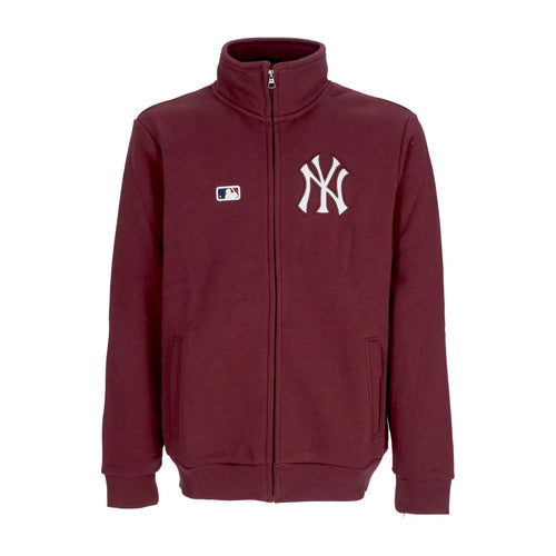 47 BRAND Felpa Collo Alto Uomo Mlb Islington Track Jacket Neyyan Dark Maroon da uomo