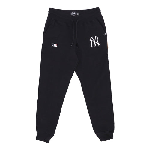47 BRAND Pantalone Tuta Felpato Uomo Mlb Emb Burnside Track Pant Neyyan Jet Black da uomo
