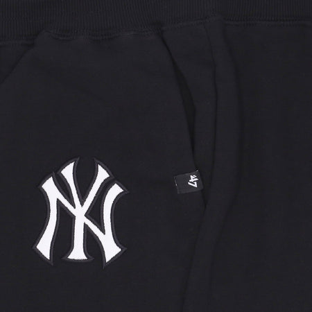 47 BRAND Pantalone Tuta Felpato Uomo Mlb Emb Burnside Track Pant Neyyan Jet Black da uomo