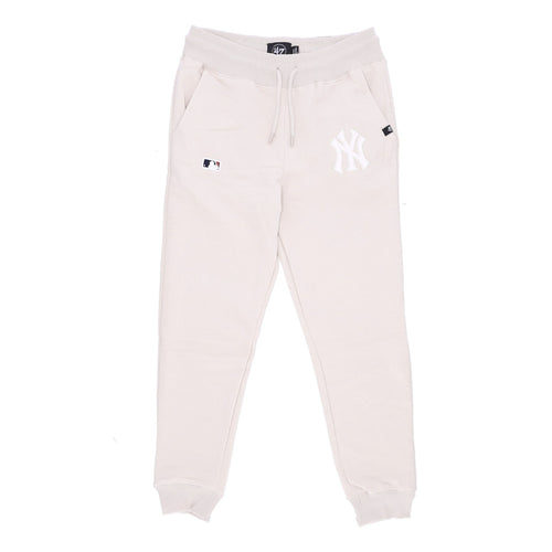 47 BRAND Pantalone Tuta Felpato Uomo Mlb Emb Burnside Track Pant Neyyan Bone da uomo