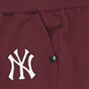 47 BRAND Pantalone Tuta Felpato Uomo Mlb Burnside Track Pant Neyyan Dark Maroon da uomo