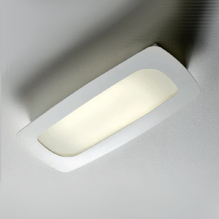 Applique Illuminando STONE AP G 30W LED 3000LM 3000°K lampada parete soffitto metallo acrilico bianco moderno rettangolare
