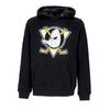 47 BRAND Felpa Cappuccio Uomo Nhl Imprint Burnside Hood Anaduc Jet Black da uomo