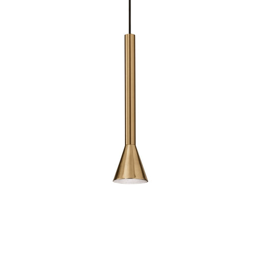 Sospensione Moderna Diesis Metallo Ottone Led 7W 3000K Luce Calda