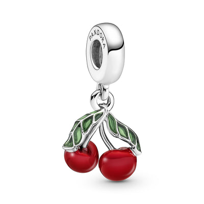 PANDORA - Charm Pendente Ciliegie Rifinito a mano