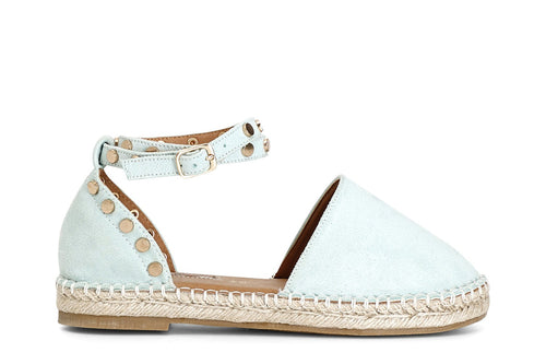 SANDALI IN TESSUTO SU FONDO CORDA