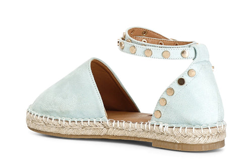 SANDALI IN TESSUTO SU FONDO CORDA