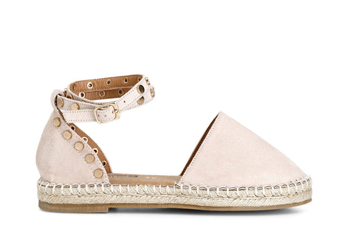 SANDALI IN TESSUTO SU FONDO CORDA