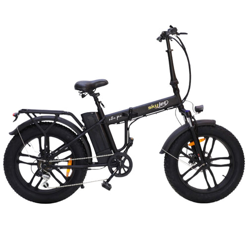 SKY JET BY F.LLI SCHIANO (BIC950) FAT E-BIKE (NERO) - BICICLETTA ELETTRICA - RUOTE 20X4 - MOTORE 250W - BATTERIA 36V 10.5AH - CAMBIO SHIMANO 7 RAPPORTI - TELAIO IN ACCIAIO - CERCHI IN LEGA - DISPLAY LCD - FRENI A DISCO - AUTONOMIA 45KM - AMMORTIZZATO