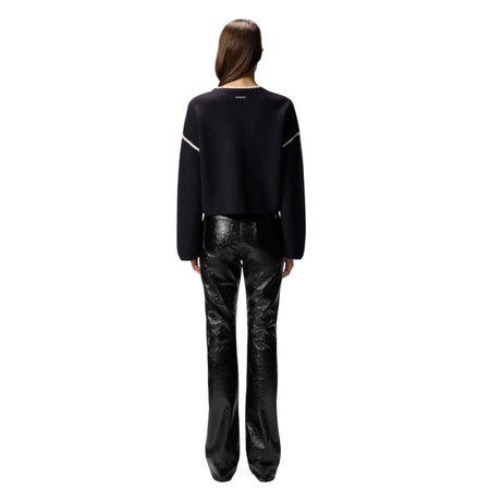 Pinko maglie donna pinko - alicudi maglia cordonetto 100 - blu da donna