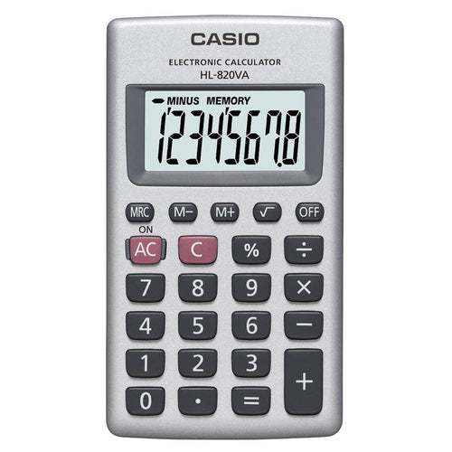 CASIO HL-820V - CALCOLATRICE TASCABILE 8 CIFRE