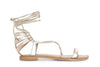 SANDALO SCHIAVA IN PELLE METALLIZZATA
