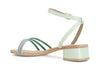 SANDALO IN PELLE CON STRASS MIGNON