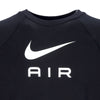 Nike Felpa Leggera Girocollo Uomo Sportswear Air French Terry Crew Black/white da uomo