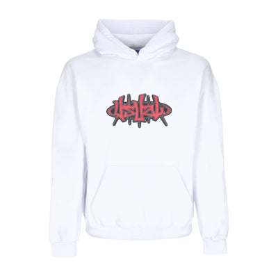 USUAL Felpa Cappuccio Uomo Hangar Hoodie White da uomo