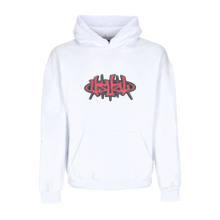 USUAL Felpa Cappuccio Uomo Hangar Hoodie White da uomo