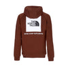 THE NORTH FACE Felpa Cappuccio Uomo Raglan Red Box Hd Dark Oak da uomo
