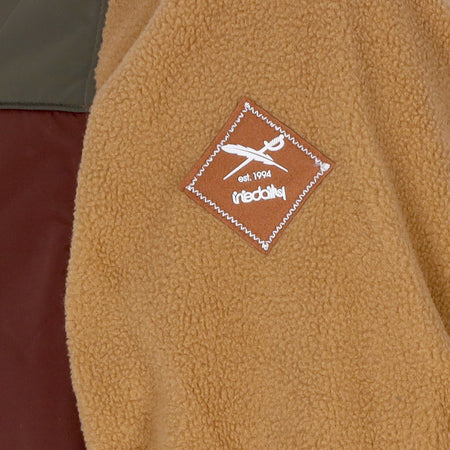 IRIEDAILY Giubbotto Pile Uomo Auf Deck Fleece Jacket Caramel da uomo