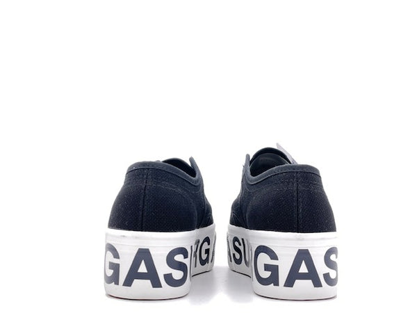 SUPERGA Sneakers Platform Lettering Black