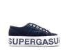 SUPERGA Sneakers Platform Lettering Black