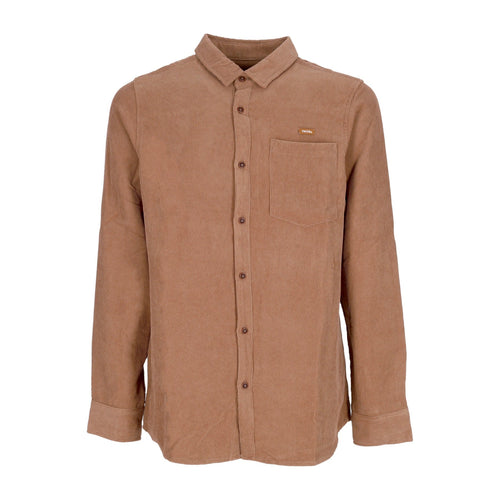 IRIEDAILY Camicia Manica Lunga Uomo Roy L/s Shirt Caramel da uomo