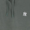 47 BRAND Felpa Cappuccio Uomo Mlb Burnside Base Runner Hood Neyyan Moss Green da uomo