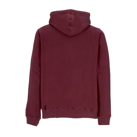 47 BRAND Felpa Cappuccio Uomo Mlb Burnside Base Runner Hood Neyyan Dark Maroon da uomo