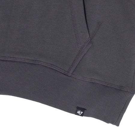 47 BRAND Felpa Cappuccio Uomo Mlb Imprint Burnside Hood Losdod Charcoal da uomo