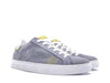 CRIME LONDON Sneakers uomo in nabuk grigio traforato