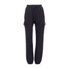 DOLLY NOIRE Pantalone Tuta Felpato Uomo Cargo Sweatpants Black da uomo