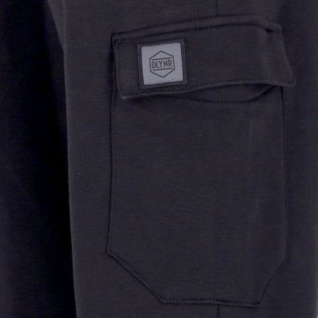 DOLLY NOIRE Pantalone Tuta Felpato Uomo Cargo Sweatpants Black da uomo