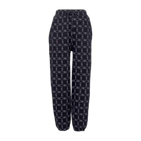 DOLLY NOIRE Pantalone Tuta Felpato Uomo Monogram Sweatpants Black da uomo