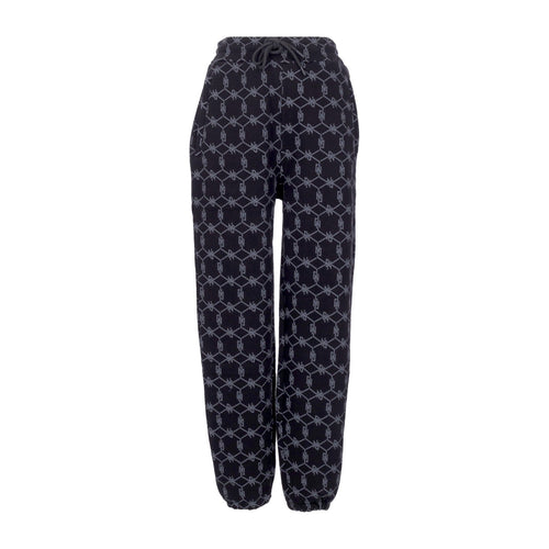 DOLLY NOIRE Pantalone Tuta Felpato Uomo Monogram Sweatpants Black da uomo