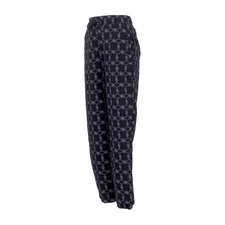 DOLLY NOIRE Pantalone Tuta Felpato Uomo Monogram Sweatpants Black da uomo