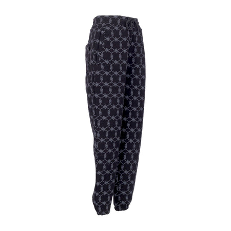 DOLLY NOIRE Pantalone Tuta Felpato Uomo Monogram Sweatpants Black da uomo