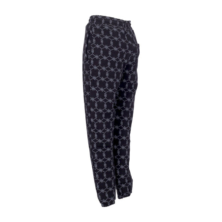 DOLLY NOIRE Pantalone Tuta Felpato Uomo Monogram Sweatpants Black da uomo