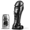 Dildo grande con testicoli ALL BLACK Nero 22cm
